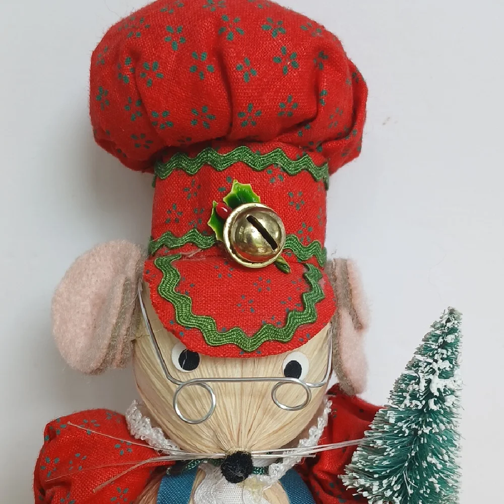VTG Kurt Adler Chef Corn Husk Mouse Decor 6